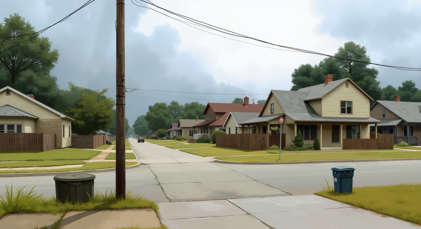 Street view from the basement window