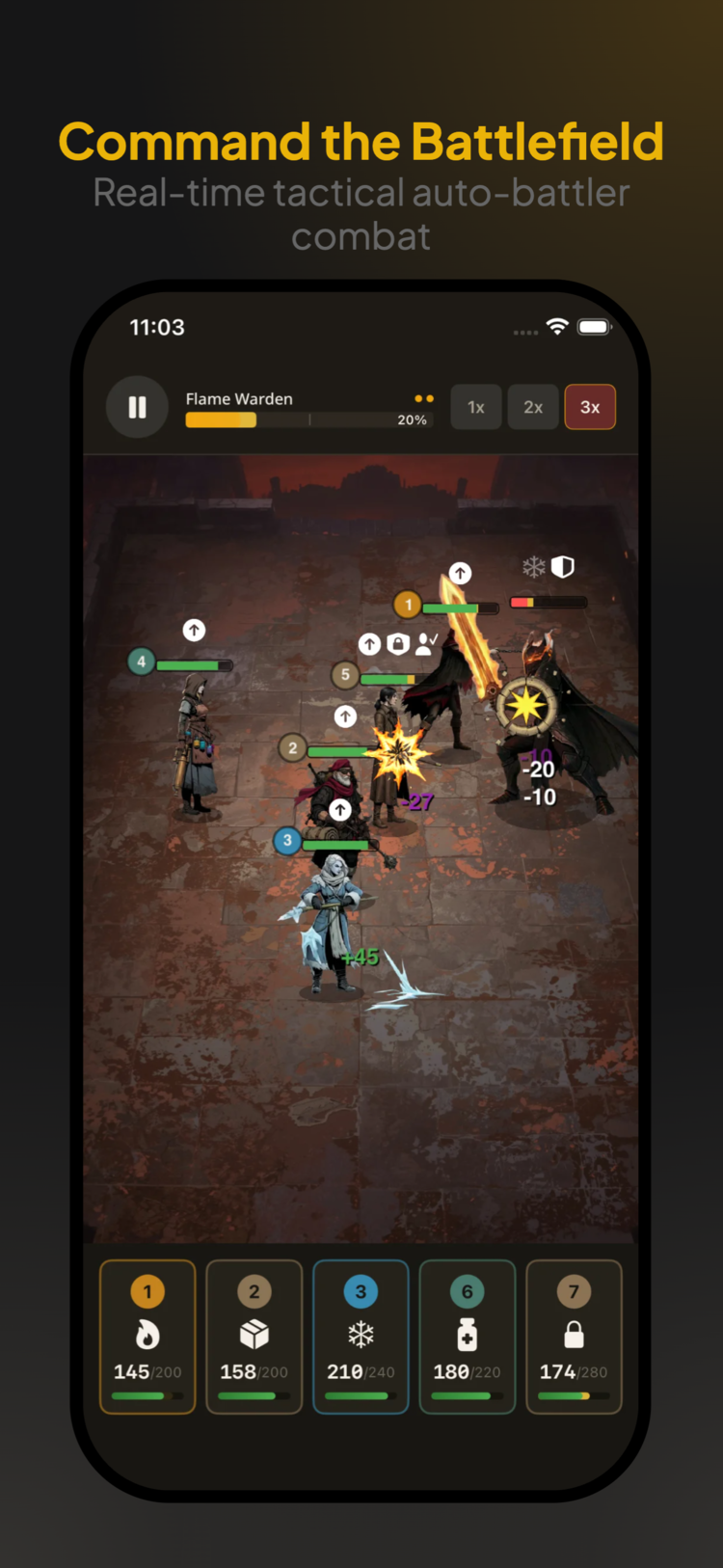 Darkest Exiles - Real-time tactical auto-battler combat