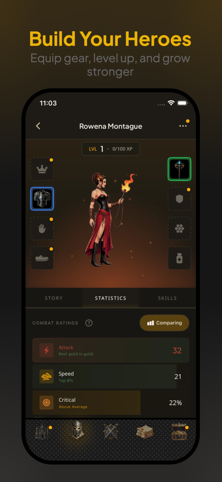 Darkest Exiles - Equip gear, level up, and grow stronger